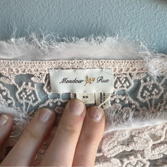 Pink Anthropologie Meadow Rue Top - Picture 2 of 4